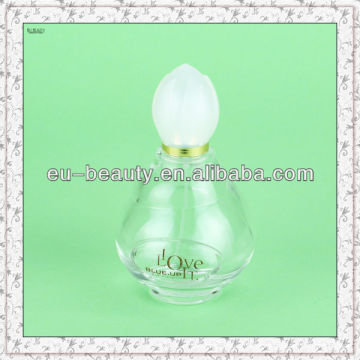 100ml frascos de vidro de perfume encantador com pulverizador extravagante